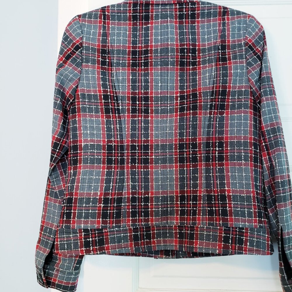 Pendleton Virgin Wool Plaid Lightweight Blazer Ja… - image 2